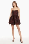 Amanda Uprichard Addison Mini Dress In Brown