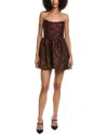 Amanda Uprichard Addison Mini Dress In Brown