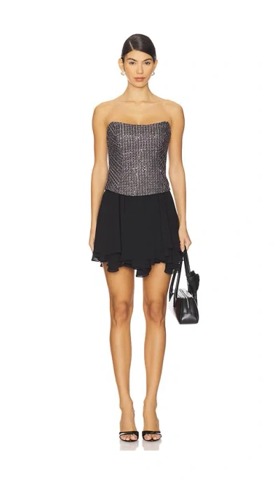 Amanda Uprichard Airess Dress In Silver