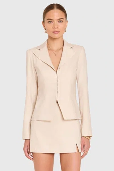 Amanda Uprichard Alana Jacket In Neutral