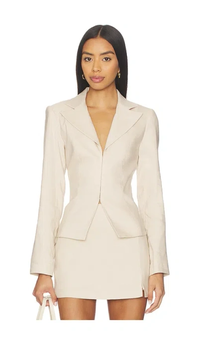 Amanda Uprichard Alana Jacket In Gray