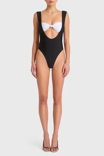 Amanda Uprichard Alba One Piece In Black White
