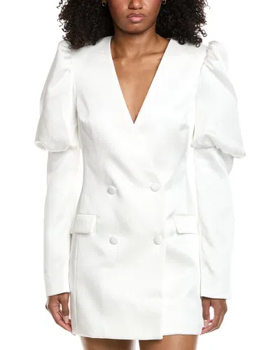 Amanda Uprichard Alberti Blazer Mini Dress In White