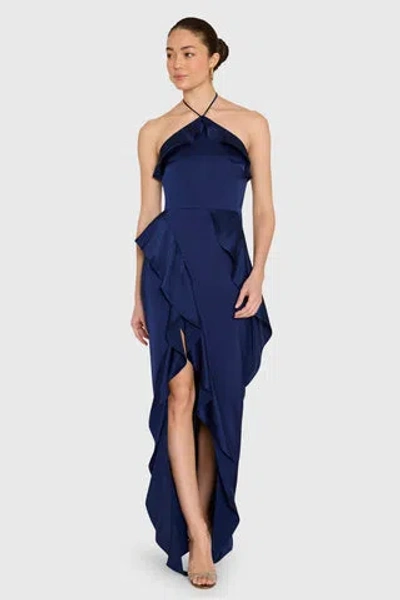 Amanda Uprichard Alessandra Maxi Dress In Blue