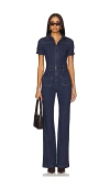 Amanda Uprichard Alexia Jumpsuit In Dark Denim In Heritage Wash