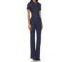 Amanda Uprichard Alexia Jumpsuit In Dark Denim