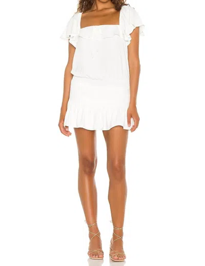Amanda Uprichard Ali Romper In Ivory In Red