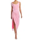 Amanda Uprichard Aliana Dress In Light Pink In Pink