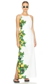 Amanda Uprichard Alicanta Maxi Dress In Lemonhead In Lemonhead