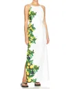 Amanda Uprichard Alicanta Maxi Dress In Lemonhead In Multi
