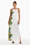 Amanda Uprichard Alicanta Maxi Dress In Lemonhead In Lemonhead