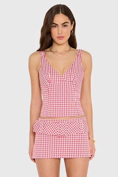 Amanda Uprichard Alistair Top In Red White