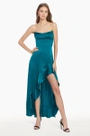Amanda Uprichard Alyse Maxi Dress In Jewel In Jewel