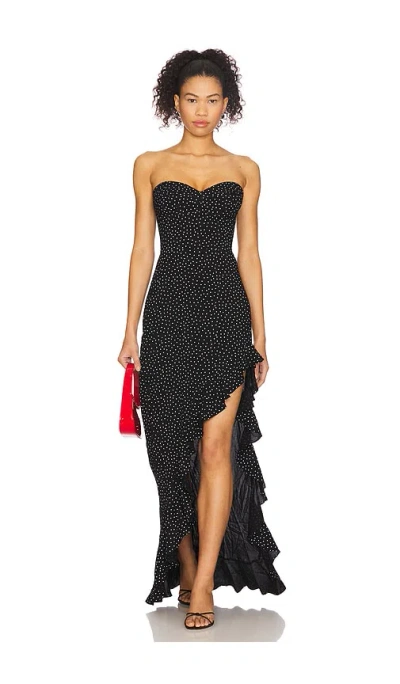 Amanda Uprichard Amalia Gown In Black