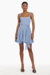 Amanda Uprichard Anais Mini Dress In Light Blue In Light Blue
