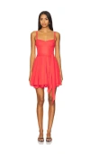 Amanda Uprichard Anais Dress In Red