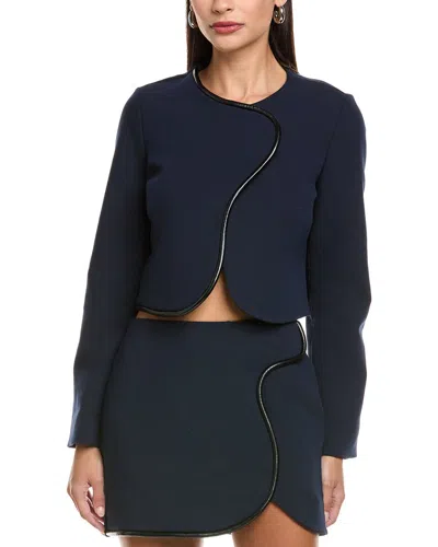 Amanda Uprichard Andie Jacket In Blue