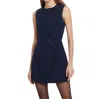 Amanda Uprichard Andie Mini Dress In Navy In Blue