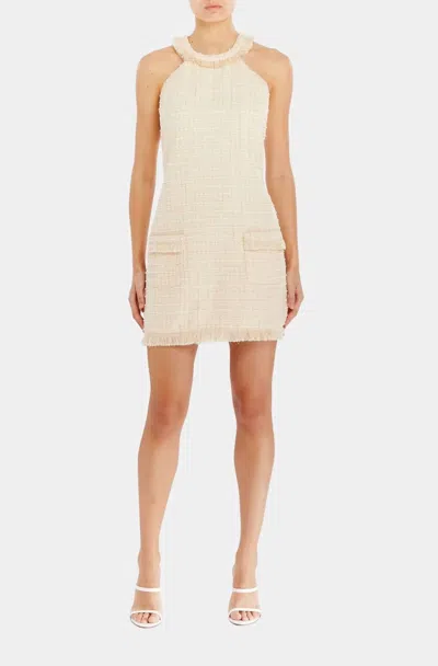 Amanda Uprichard Andrea Mini Dress In Beige