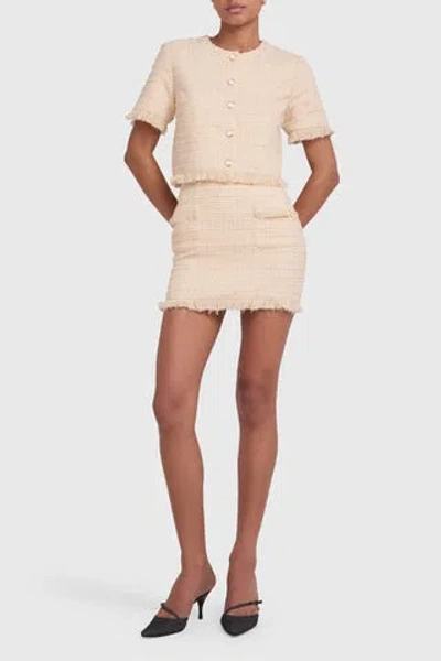 Amanda Uprichard Andrea Skirt In Beige