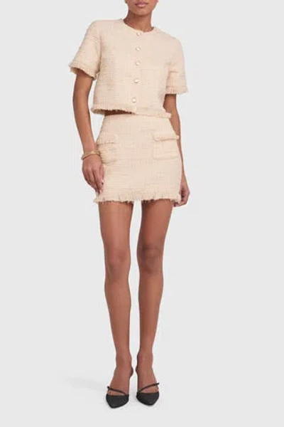 Amanda Uprichard Andrea Top In Beige