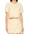 Amanda Uprichard Andrea Top In Beige In Neutral