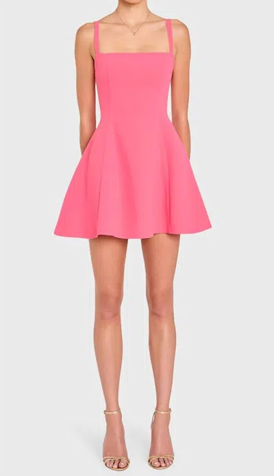 Amanda Uprichard Anna Dress In Taffy In Pink