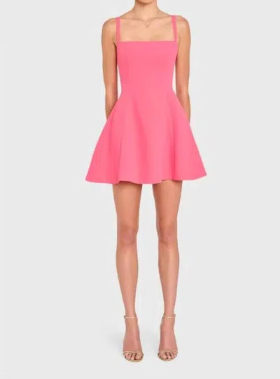Amanda Uprichard Anna Mini Dress In Taffy In Pink