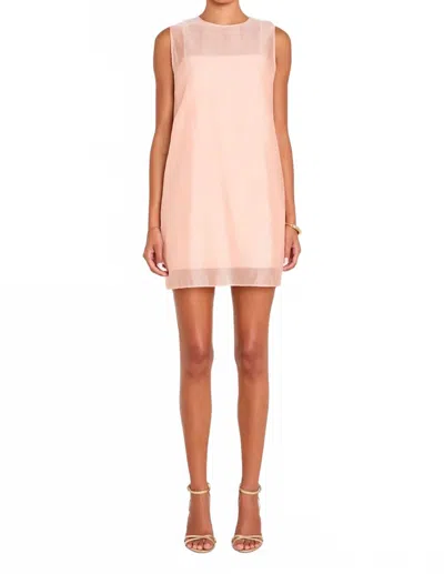 Amanda Uprichard Annina Mini Dress In Lychee In Pink
