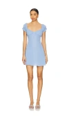 Amanda Uprichard Ansel Dress In Baby Blue