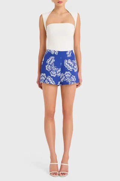 Amanda Uprichard Antoinette Shorts In Swallow Tail