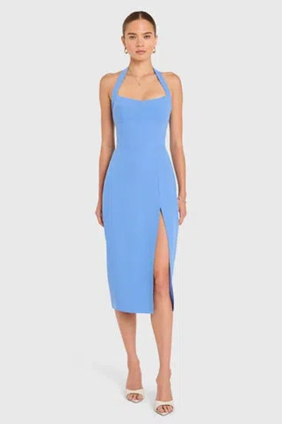 Amanda Uprichard Antonella Midi Dress In Blue