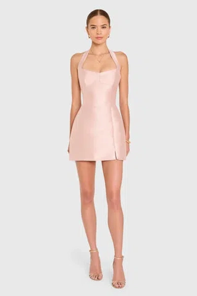 Amanda Uprichard Antonella Mini Dress In Pink