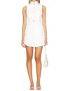 Amanda Uprichard Archer Dress In Ivory In Multi