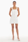 Amanda Uprichard Archie Mini Dress In White
