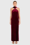 Amanda Uprichard Ashton Maxi In Burgundy