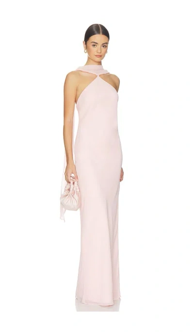 Amanda Uprichard Ashton Maxi Dress In Pink