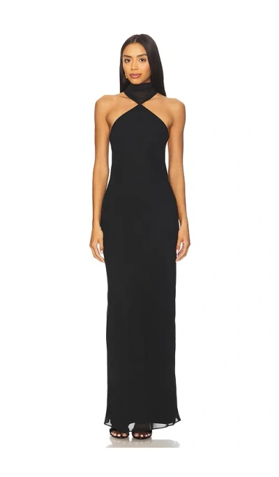 Amanda Uprichard Ashton Maxi Dress In Black