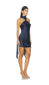 Amanda Uprichard Ashton Mini Dress In Blue