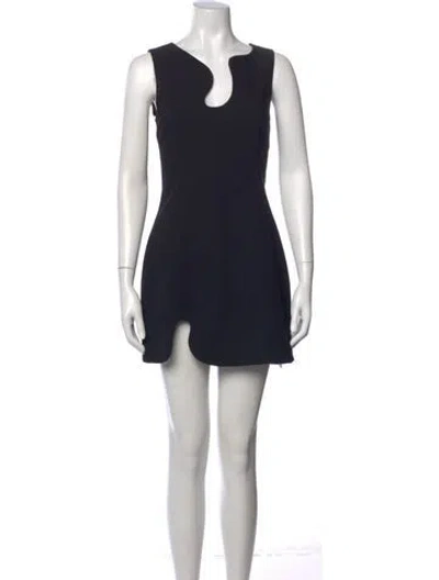 Pre-owned Amanda Uprichard Asymmetrical Mini Dress In Multi