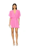 Amanda Uprichard Athena Dress In 杜鹃花