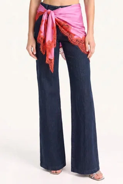 Amanda Uprichard Audrie Silk Scarf In Pink