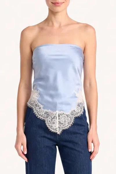 Amanda Uprichard Audrie Silk Scarf In Blue