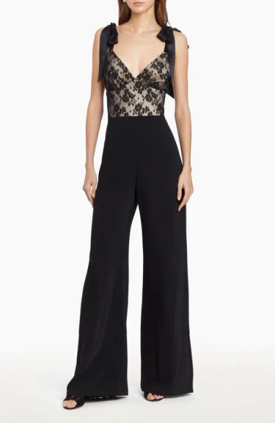 Amanda Uprichard Audrielle Wide-leg Jumpsuit In Black