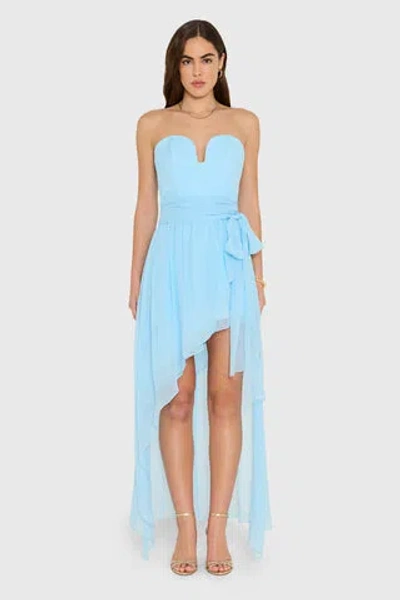 Amanda Uprichard Aurelia Maxi Dress In Blue