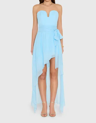 Amanda Uprichard Aurelia Maxi Dress In Pacific In Blue