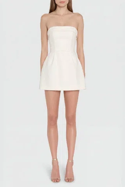 Amanda Uprichard Avalee Skort Romper In Neutral