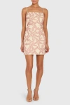 Amanda Uprichard Avani Tie Strap Sheath Minidress