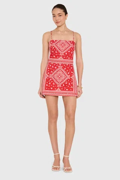 Amanda Uprichard Avani Skort Romper In Multi