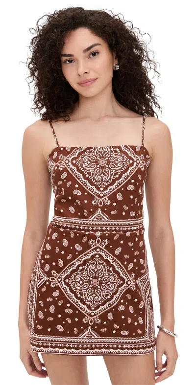 Amanda Uprichard Avani Skort Romper Montana Print
